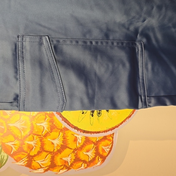 Torrid - Relaxed Taper Satin Cargo Pant in Blue Horizon​​​​ - Picture 4 of 12